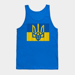 Ukraine Flag Trident-Slava Ukraini Tank Top